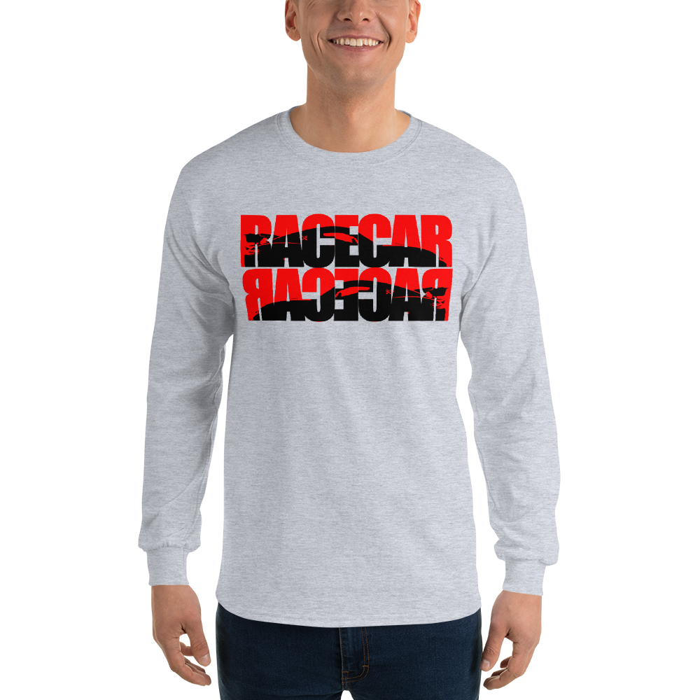 RACECAR is a Palindrome (Red) - Long Sleeve Shirt